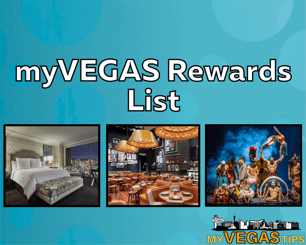 myVEGAS Rewards List | MLife Rewards (Fall 2021 Update)