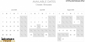 myVEGAS Complimentary Room Calendars for 2021