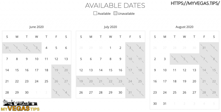 myVEGAS Complimentary Room Calendars for 2021